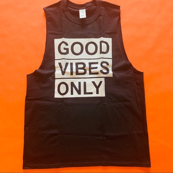 GOOD VIBES ONLY MUSCLE TEE - Picture 5 of 6